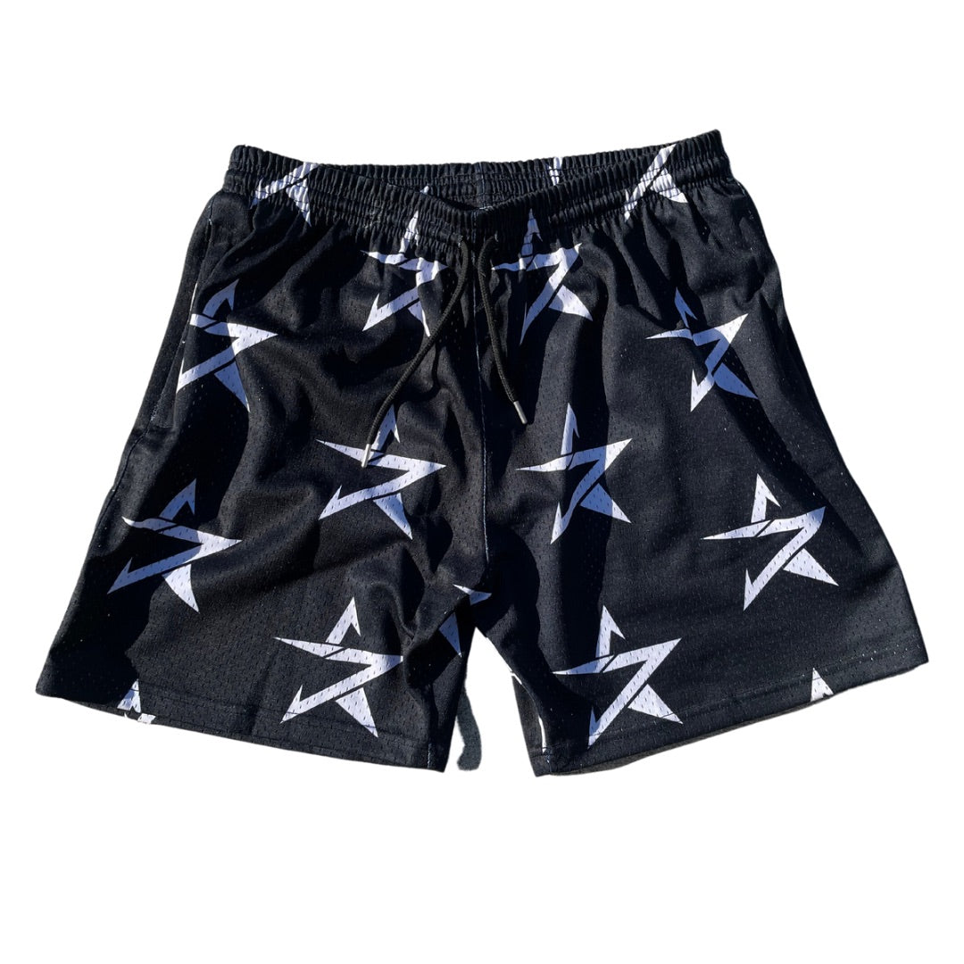 SPRSTR Black Logo Shorts