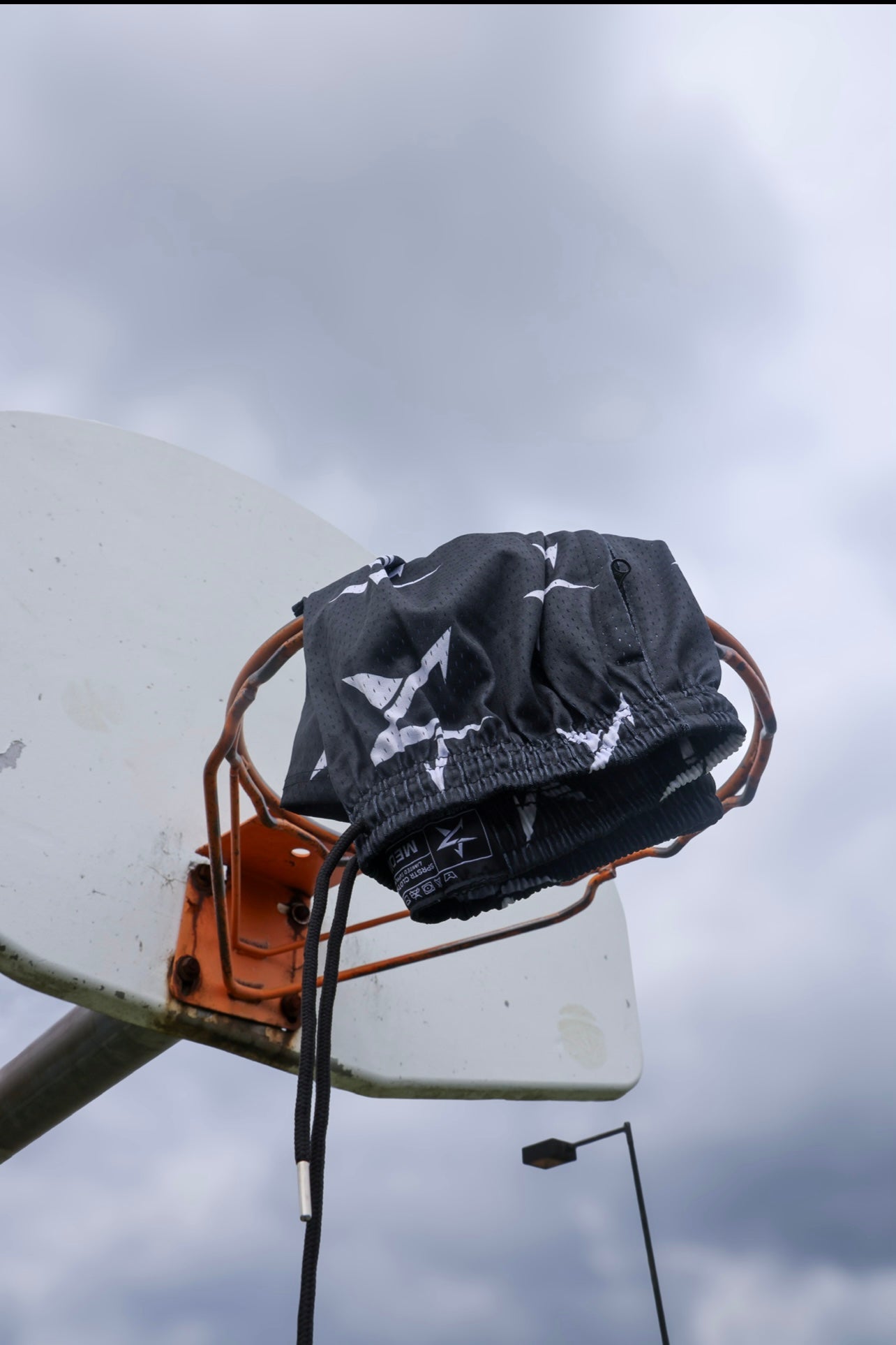 SPRSTR Black Logo Shorts