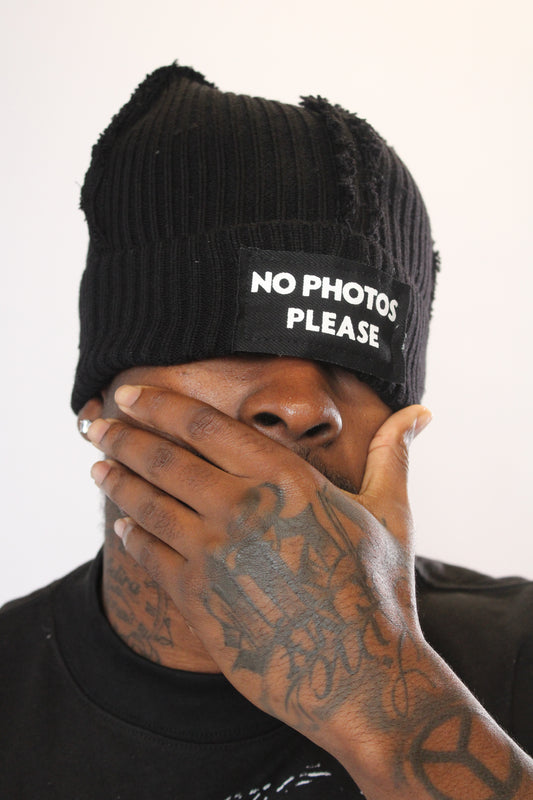 NO PHOTOS PLEASE Beanie